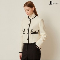 JJ지고트 라인 배색 플랩 장식 라운드 재킷 GMBP0JK20
