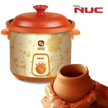 [퍼스트몰] 엔유씨3052 황토 세라믹용기 슬로우쿠커 3.5L 대용량, 쿠팡 본상품선택, 쿠팡 본상품선택