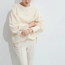 여성 솔리드 루즈핏 여 옆트임