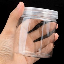 원통형 플라스틱 보틀 투명 샘플병 보관케이스 소스병 액체괴물 자개보석함 연고 공병 재료통 샘플통 비즈공예, 7cm-250ml