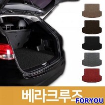 ForU297 자동차 카매트 차량용 트렁크 코일 매트 베라크루즈 차박매트 차량용바닥매트, 레드