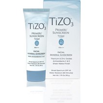 선크림 티조3 미네랄 페이셜 프라이머 선크림 틴트 SPF 40 PA+++ 1.75 OZ E