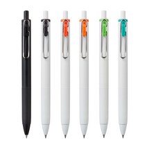 유니볼 원 겔잉크볼펜 UMN-S-38 0.38mm, 0.38 화이트바디 블랙 24