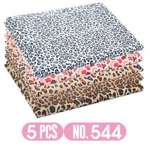 누빔원단 벨보아 털 원단Teramila 40*50cm 5 개 팩 인쇄 면직물 바느질 패치 워크 DIY 수제 공예 액세서리, 05 544_05 40cm x 50cm