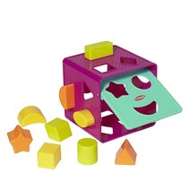 Playskool Form Fitter 모양 분류 매칭 액티비티 큐브 장난감 9가지 포함 유아 및 18개월 이상 아동용 (아마존 독점)