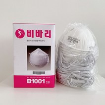 산업용 비바리 2급 방진 마스크 B1001 안면부여과식, 1개, ▩º본품↗for