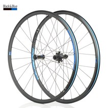 koozer rs1500 도로 자전거 바퀴 700c 용접 튜브리스 레디 림 브레이크 c 캘리퍼스 20 24hole hg 10s 11s speed 5x100 qr 5x130mm 62, 검정 파랑 쌍 700c