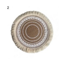 크리 에이 티브 황마 Placemats 코튼 브레이드 코스터 등나무 테이블 플레이스 매트 단열 미끄럼 방지 빨 컵 장식, 7