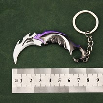 암거치대 Valorant-무기 근접 리버 2.0 카람빗 칼 금속 M4 게임 주변 사무라이 검 합금 모델 키 체인 펜던트 아이 선물 장난감, [01] Reaver 2.0 Karambit