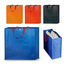 인쇄 제작비 포함 튼튼한 타포린백 100장 선물포장 증정용 가방 홍보 사은품 장바구니 마트 시장, 쇼핑타포린백(레드)