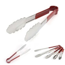 스텐 손잡이 코팅 주방 집게 꽃잎 머리 소소 요리 조리 뷔페 튀김 야채 샐러드 셀프 음식점 업소용 가정용 빵 급식 배식 조식 스테인레스 튼튼한 집개 스틸 고급 카페 식당 채소 음식