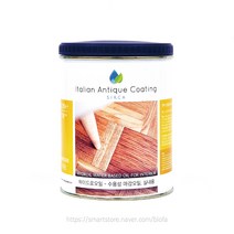 실카 엔틱 컬러 수용성 오일 (2.5L) 실내용 우드 스테인 목재 마감, 반광, 투명