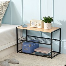 씨앤씨구스 화분선반 심플라인 다용도 3단선반 신발장인테리어선반, 1개