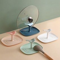 서영마켓 냄비뚜껑 거치대 다용도 국자받침, 1개, 진한파랑