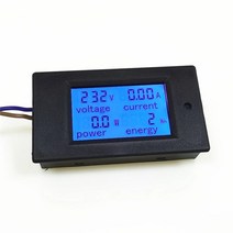 파워미터 LCD 디지털 전력계 볼트 와트 전력 전류계 전압계 AC 80-260V 20A 궤도 새로운 R08 도매 & 드롭, 한개옵션0