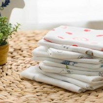 아기손수건순면 무형광 무표백 5장, 부엉이(5p)