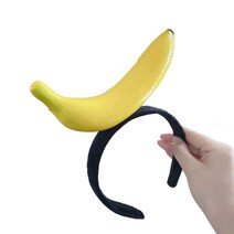 호박 헤드 밴드 박제 과일 만화 머리띠 재미있는 퍼포먼스 헤드 드레스, 바나나