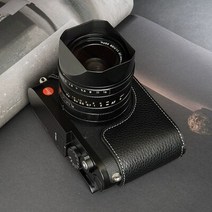 FITRADE 핸드워크 사진 카메라 정품 가죽 소가죽 가방 바디 박스 케이스 Leica Q3 Q-3 보호 슬리, 01 Black