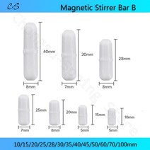 강력 자석 유형 B 자기 교반기 바 PTFE 믹서 막대 3x6 3x8 5x10 7.5x15 - 10x60mm 실험실 화학, 06 B25 8x25mm(3Pcs)