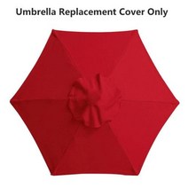 대형 파라솔 야외 민물 낚시 그늘막 2273m UV 보호 우산 커버 정원 방수 비치 캐노피 교체 68 갈비, Red+2.7M 6Ribs