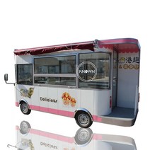 푸드트럭 연예인커피차 커피푸드트럭 푸드트럭제작 푸드 트레일러 푸드컨테이너2022 전기 모바일 식품 카트, 한개옵션0