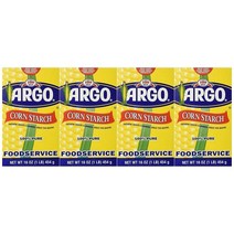 Argo 아르고 콘스타치 옥수수 전분 Corn Starch (454g) X4팩, 454g, 4개