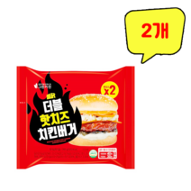 그린키친 불닭 더블핫치즈 치킨버거, 3개, 195g