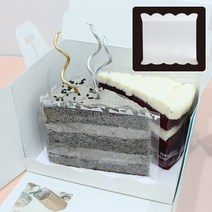 [소행섬] 조각케이크 박스 받침 150 (화이트), 50개입