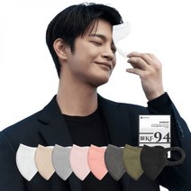 시노텍스 서인국 포토카드 KF94 컬러 30매 숨쉬기편한 새부리형 마스크, 소형(S) 30매, KF94화이트