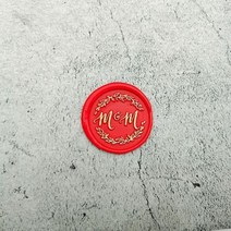 실링왁스 비즈 청첩장 인장 미니씰 도장 DIY 맞춤 더블 이름 2 이니셜 편지 스탬프씰링 왁스웨딩 왁스 인감 스탬프 초대장 봉투, Style 1 with handle
