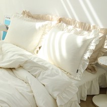 아망떼 코트니 광목 프릴 누빔 베개커버