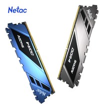 netac ram ddr4 b b 메모리 ddr4 3200mhz 3600mhz 2666mhz 메모리 모듈 ram for intel xmp2.0 amd 마더보드 pc, 16GB 2666MHz 회색