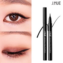 제이뮤 절대 번지지 않는 붓펜 아이라이너, 브러쉬 블랙, 2개
