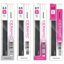 모나미 세라믹 샤프심 낱개 / 고강도 / 0.3 / 0.5 / 0.7 / 0.9, 모나미 세라믹 샤프심 0.5mm H [낱개]