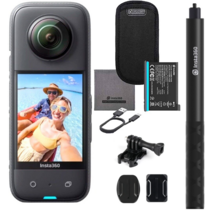 인스타360 X3 72MP Waterproof 5.7K 360° VR AI 액션 헬멧 카메라 + Mounting Kit