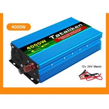 캠핑 인버터 차량용 휴대용 정현파 1500w 2000w 2600W 3000w 4000w 유럽 표준 12v 220v led 디스플레이 자동차 변환기 고전력, 12V4000W EU