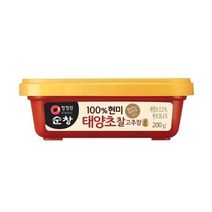 청정원순창 100% 현미 태양초 찰고추장, 200g, 3개