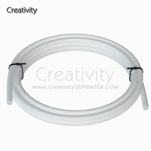 창의성 3d 프린터 부품 ptfe 튜브 tl-feeder hotend bowden 압출기 1.75mm 필라멘트 id1.9mm od4mm capricornus 튜브, 3m, 하얀