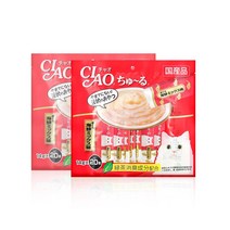 이나바 챠오 츄르 고양이 짜먹는 간식 20p, 2개, 280g, 참치+해산물 혼합맛 (SC-127)