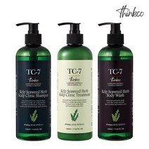띵코 거친모발용 TC-7 씨위드 허브 다시마 샴푸/트리트먼트/바디워시 각 500mlx3개, 500ml 샴푸x2+트리트먼트x1