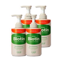 종근당 탈모 샴푸 아미노 비오틴 펌핑 500ml x 4개