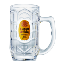 선토리 산토리 스퀘어 하이 스테인 글래스 잔 375ml, 1개
