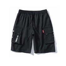 이지핏 남자 데일리 코디 무릎 기장 반바지 블랙 포켓 팬츠 남자캐주얼룩 스트리트패션바지 여름데일리외출복 5부밴딩반바지 캐주얼와이드반바지 남자바지쇼핑몰 20대남자쇼핑몰 남성용카고팬츠 남자데이트패션 남자보세반바지