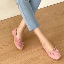 브랜드 발이편한신발 리본 스웨이드 벨벳 로퍼 단화 플랫슈즈