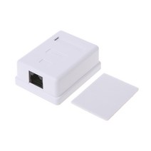 CAT5E RJ45 8P8C HM-HB01 모델 UTP가 차폐 된 단일 포트 데스크탑 마운트 상자