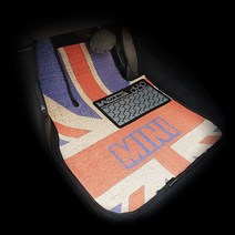 아이칸 BMW MINI 전용 미니 디자인 카매트 자동차 전차종, 그레이, MINI 미니쿠퍼 3세대 3도어 (발판패드_유)