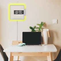 머레이 스퀘어 벽걸이 시계무드등 TIME24 시게무드등 무드등 알람시계 시계 벽시계 머레이