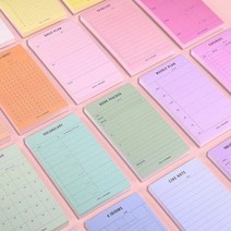 플랜 메모 패드 학생 사무실 업무 일정 관리 메모지, 타입:08.체크리스트, 단품
