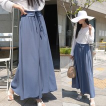 하늘바라기 여성용 유어 아일렛 플레어 와이드 팬츠