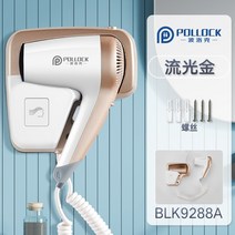 호텔드라이기 욕실전용 벽걸이드라이기, BLK9288A 골드+펀치